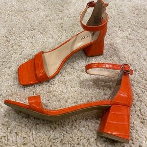 ABOUND orange croc sandal heels 🧡